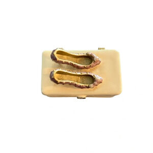 Enamel Magnetic Trinket Box Shoes